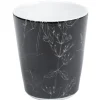 Gifi Mug blanc décor tiges feuilles noires| Vaisselle Et Accessoires De Table