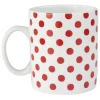 Gifi Mug classique blanc motifs pois rouges 35 cl| Vaisselle Et Accessoires De Table