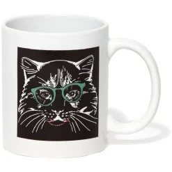 Gifi Mug céramique couleur changeante Ø8 cm| Vaisselle Et Accessoires De Table