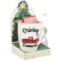 Gifi Mug de Noël en céramique avec préparation chocolat| Vaisselle Et Accessoires De Table