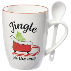 Gifi Mug de Noël en céramique avec préparation chocolat| Vaisselle Et Accessoires De Table