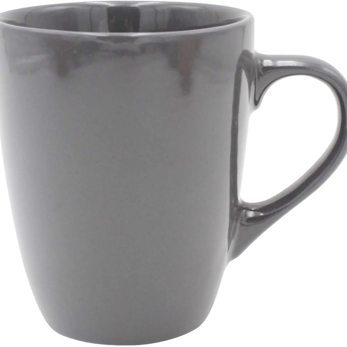 Gifi Mug en faïence uni gris brillant 31 cl| Vaisselle Et Accessoires De Table