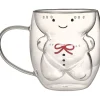 Gifi Mug en verre à double paroi décor personnage 300 ml| Vaisselle Et Accessoires De Table