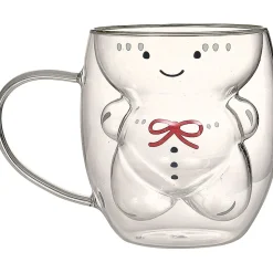 Gifi Mug en verre à double paroi décor personnage 300 ml| Vaisselle Et Accessoires De Table