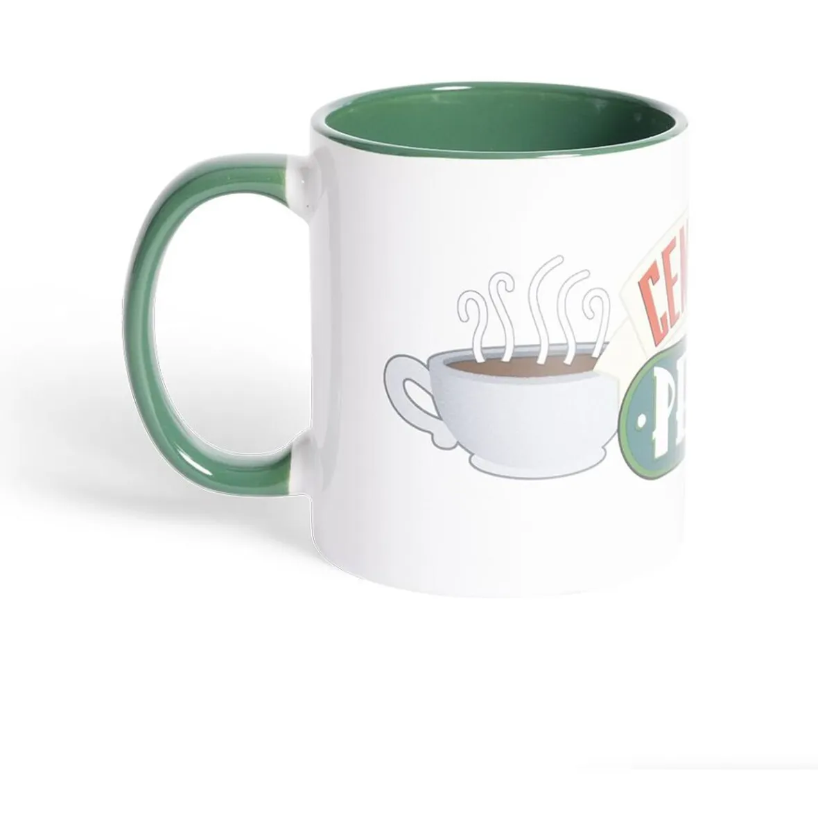 Gifi Mug Friends Central Perk blanc et vert 315ml| Vaisselle Et Accessoires De Table
