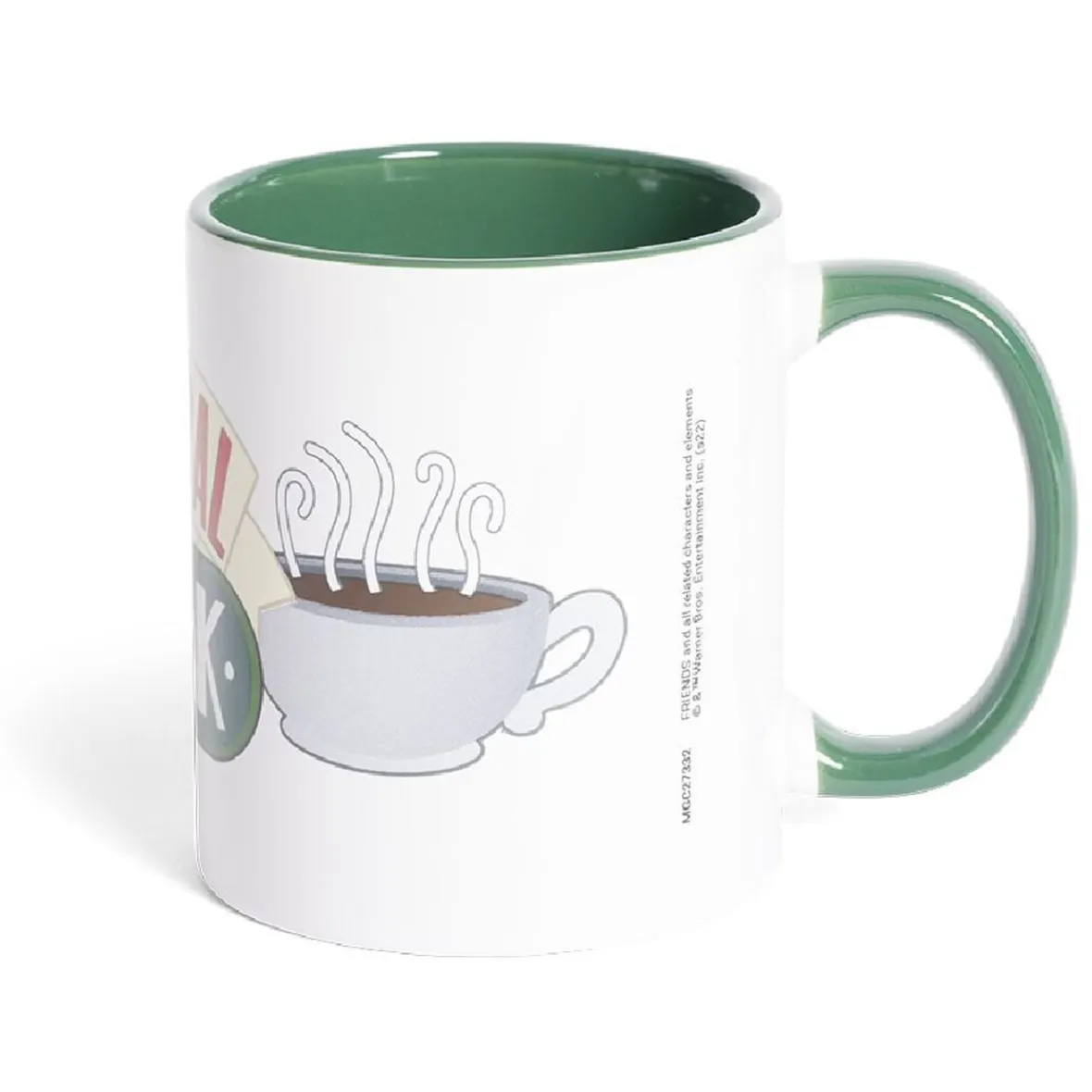 Gifi Mug Friends Central Perk blanc et vert 315ml| Vaisselle Et Accessoires De Table