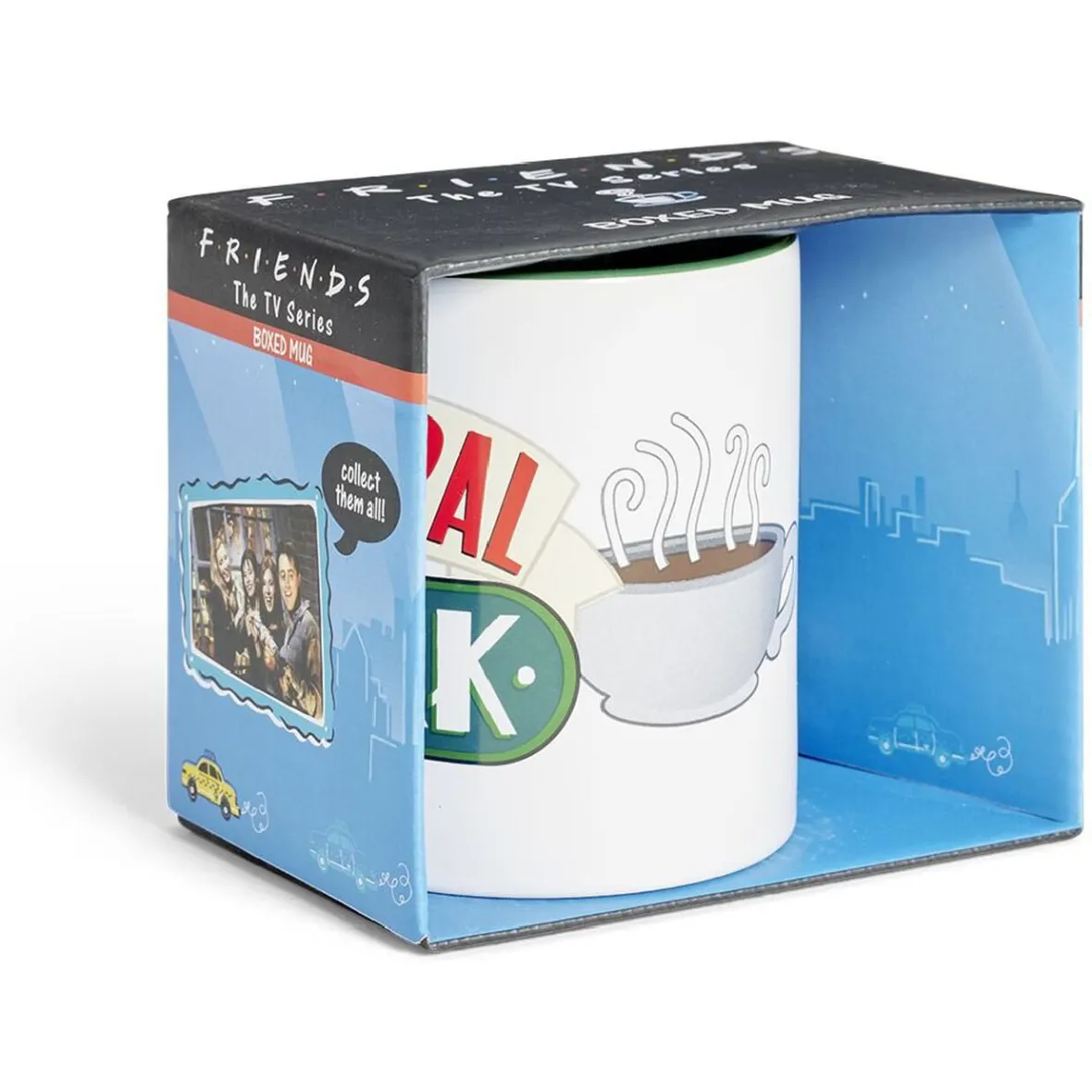 Gifi Mug Friends Central Perk blanc et vert 315ml| Vaisselle Et Accessoires De Table