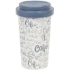 Gifi Mug imprimé avec couvercle uni 400 ml| Vaisselle Et Accessoires De Table