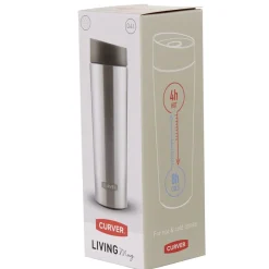 Gifi Mug isotherme 0,4 L gris Curver| Vaisselle Et Accessoires De Table