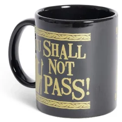 Gifi Mug Le Seigneur des Anneaux Vous ne passerez pas noir et doré 315ml| Vaisselle Et Accessoires De Table
