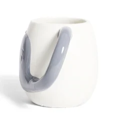 Vaisselle Et Accessoires De Table<Gifi Mug éléphant dolomite blanc et gris Ø10xH10cm
