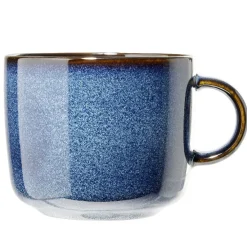 Vaisselle Et Accessoires De Table<Gifi Mug émail porcelaine bleu 350ml Ø9,4xH8cm