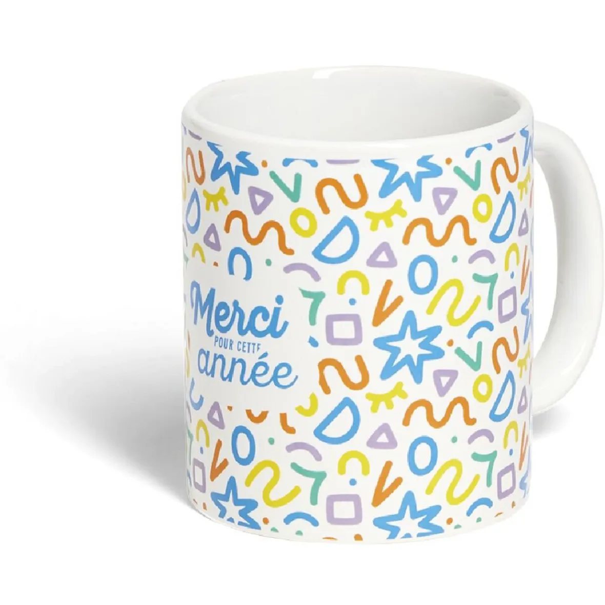 Gifi Mug Merci pour cette année céramique Ø8xH10cm 4 modèles| Vaisselle Et Accessoires De Table