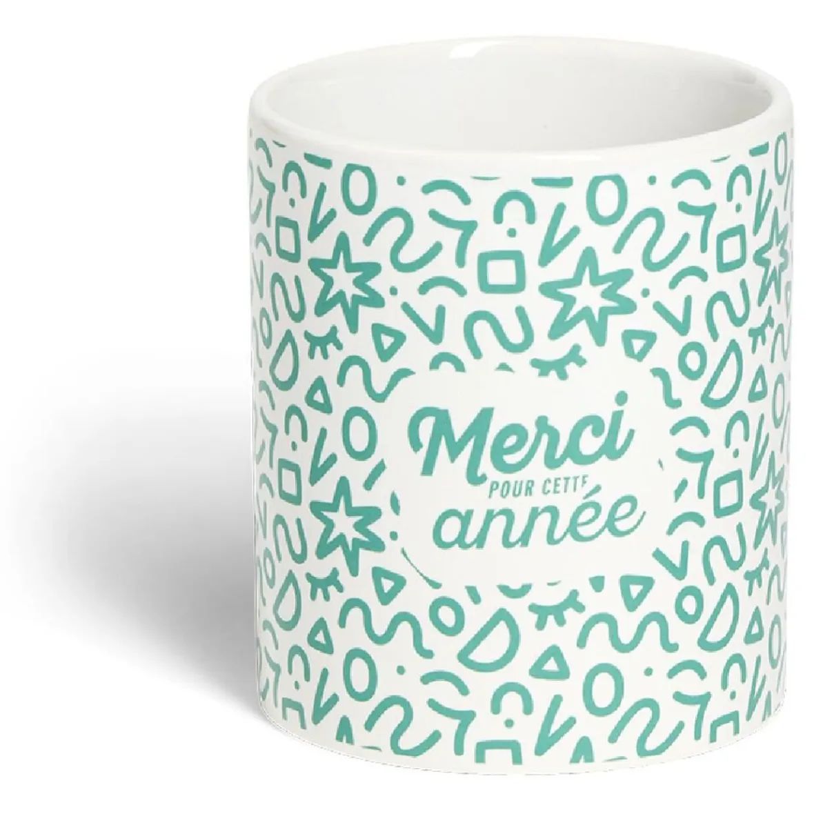 Gifi Mug Merci pour cette année céramique Ø8xH10cm 4 modèles| Vaisselle Et Accessoires De Table