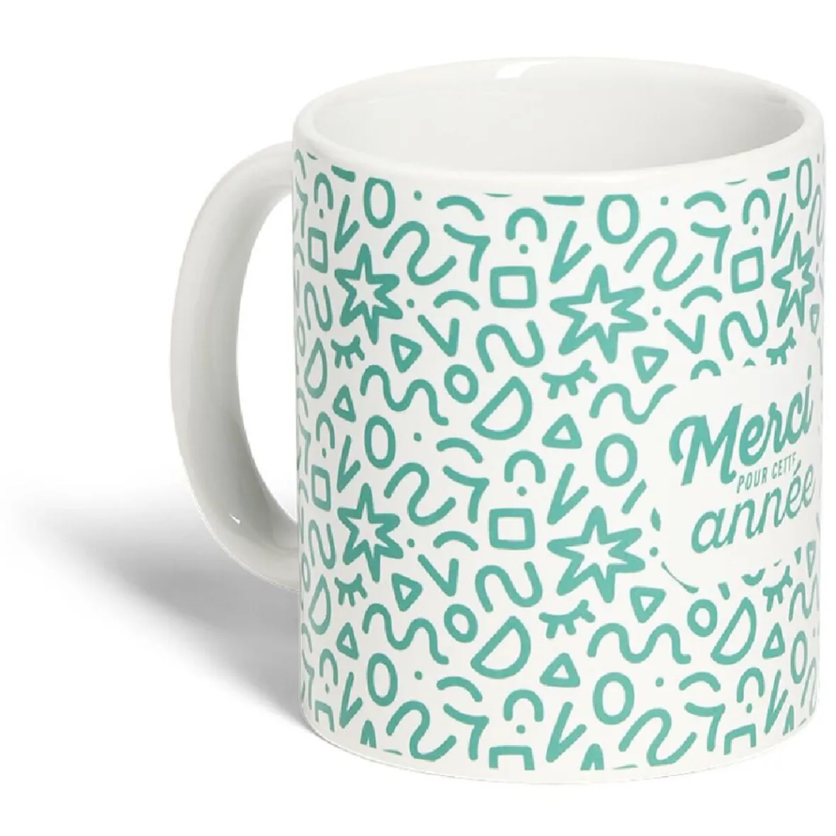 Gifi Mug Merci pour cette année céramique Ø8xH10cm 4 modèles| Vaisselle Et Accessoires De Table