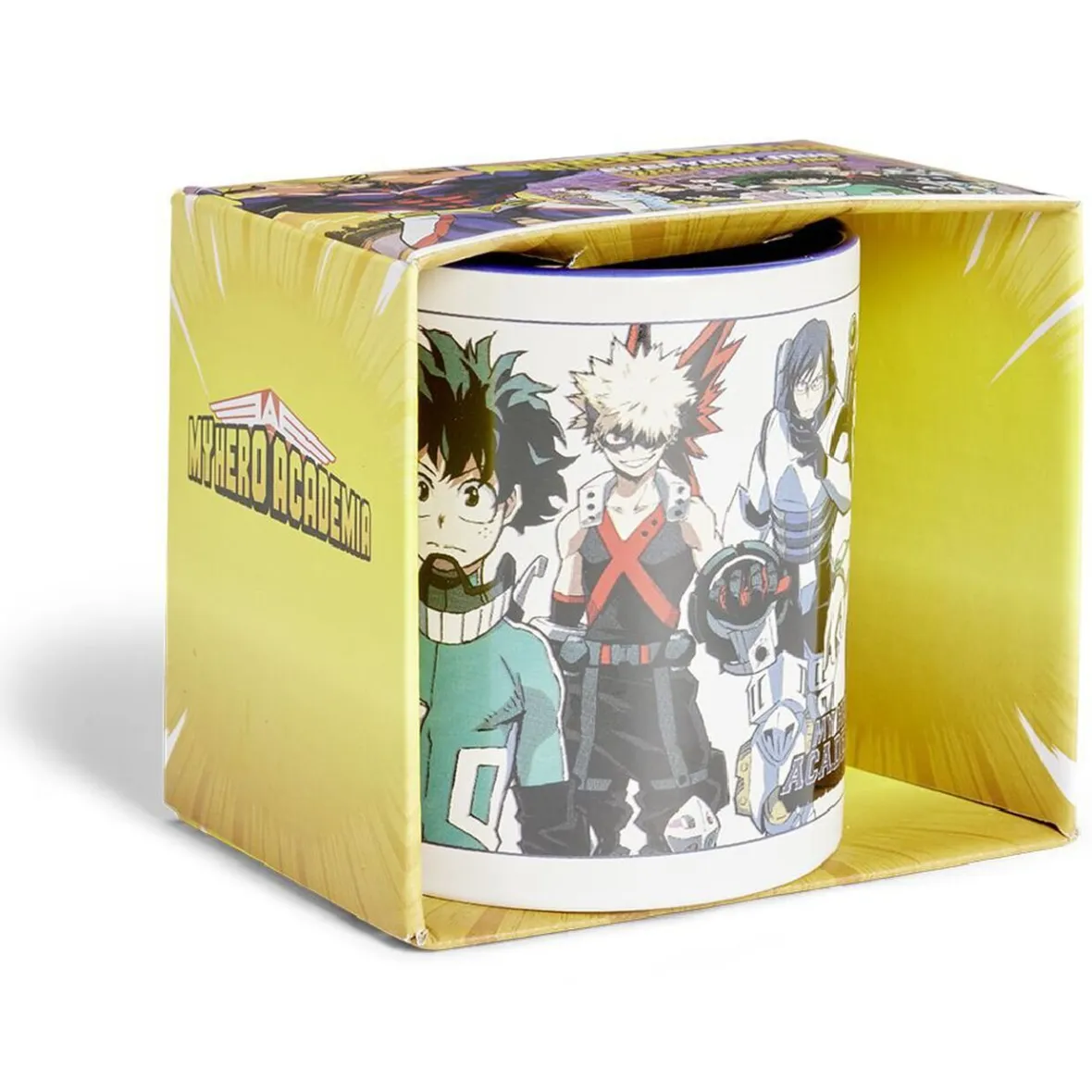 Gifi Mug My Hero Academia blanc et bleu foncé 315ml| Vaisselle Et Accessoires De Table