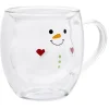 Gifi Mug Noël verre double paroi 30cl - 2 modèles| Vaisselle Et Accessoires De Table