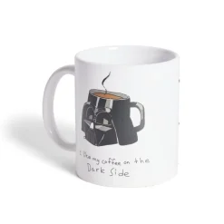 Gifi Mug Star Wars Dark Vador blanc et noir 315ml| Vaisselle Et Accessoires De Table