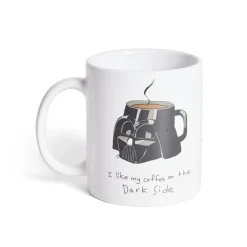 Gifi Mug Star Wars Dark Vador blanc et noir 315ml| Vaisselle Et Accessoires De Table