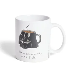 Gifi Mug Star Wars Dark Vador blanc et noir 315ml| Vaisselle Et Accessoires De Table