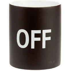 Gifi Mug thermique ON chaud OFF froid noir et blanc| Vaisselle Et Accessoires De Table