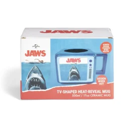 Gifi Mug thermoréactif requin Les dents de la mer forme TV bleu 500ml| Vaisselle Et Accessoires De Table