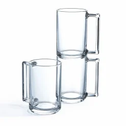 Gifi Mug transparent en verre trempé droit Luminarc 32 cl| Vaisselle Et Accessoires De Table
