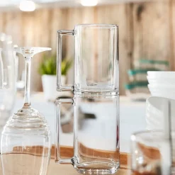 Gifi Mug transparent en verre trempé droit Luminarc 32 cl| Vaisselle Et Accessoires De Table