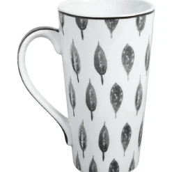 Gifi Mug XXL blanc gris| Vaisselle Et Accessoires De Table