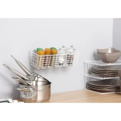 Rangement De Cuisine<Gifi Panier multifonction blanc Metaltex