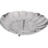 Cuisson<Gifi Panier vapeur réglable métal gris Ø28,5xH9,5cm