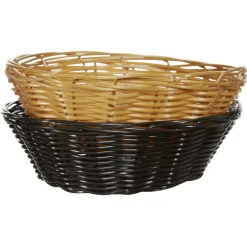 Rangement De Cuisine<Gifi Panière à pain noire et beige x2