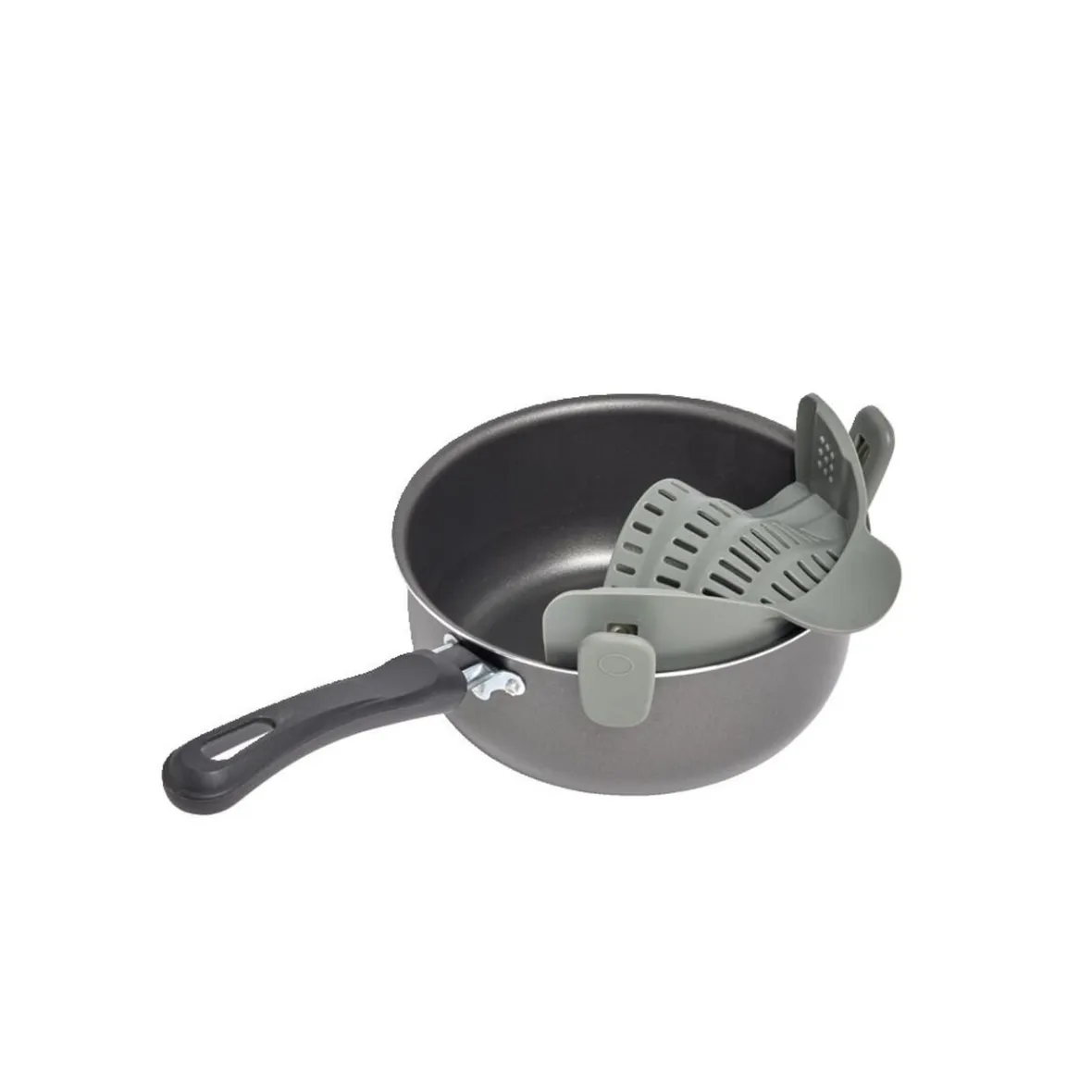 Préparation Culinaire<Gifi Passoire casserole à clips silicone gris