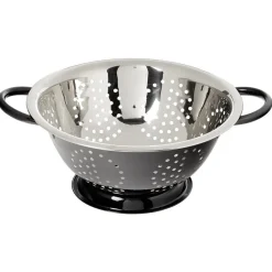 Préparation Culinaire<Gifi Passoire ronde en inox noir et gris
