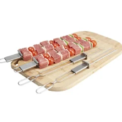 Gifi Pic à brochettes double avec bouton poussoir x4| Vaisselle Et Accessoires De Table