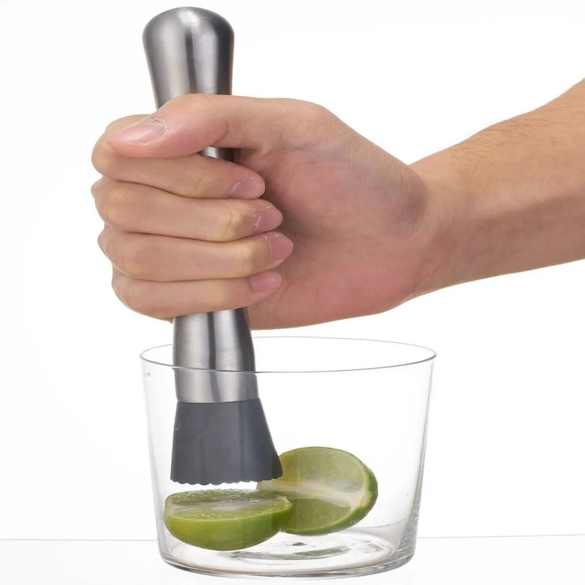 Préparation Culinaire<Gifi Pilon à cocktail denté inox gris et noir