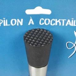Préparation Culinaire<Gifi Pilon à cocktail denté inox gris et noir