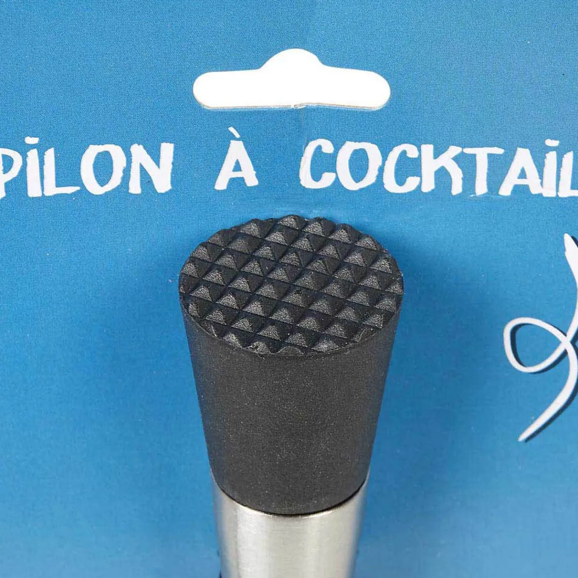 Préparation Culinaire<Gifi Pilon à cocktail denté inox gris et noir