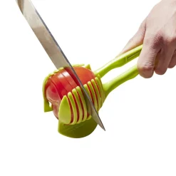 Préparation Culinaire<Gifi Pince découpe légumes plastique vert L18,5cm