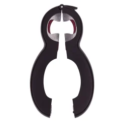 Préparation Culinaire<Gifi Pince multifonction 6en1 ouvre bouteille et bocal noir et rouge