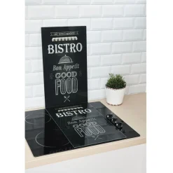 Cuisson<Gifi Planche à découper cache plaque en verre x2