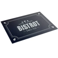 Préparation Culinaire<Gifi Planche à découper en verre design Bistrot noir blanc
