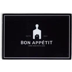 Préparation Culinaire<Gifi Planche à découper en verre design Bon appétit - 30x20cm