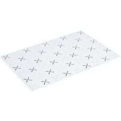 Préparation Culinaire<Gifi Planche à découper en verre blanc motif noir - 38x30cm