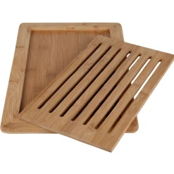 Préparation Culinaire<Gifi Planche à pain en bambou avec récupérateur de miettes 38x34x H1,5cm