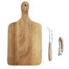 Gifi Planche de présentation avec couteau et tire-bouchon acacia 37x19cm| Vaisselle Et Accessoires De Table