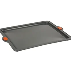 Cuisson<Gifi Plaque à four silicone et métal gris