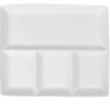 Gifi Plat à 4 compartiments blanc| Vaisselle Et Accessoires De Table