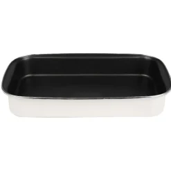 Cuisson<Gifi Plat à four acier émaillé beige 40,5x25 cm