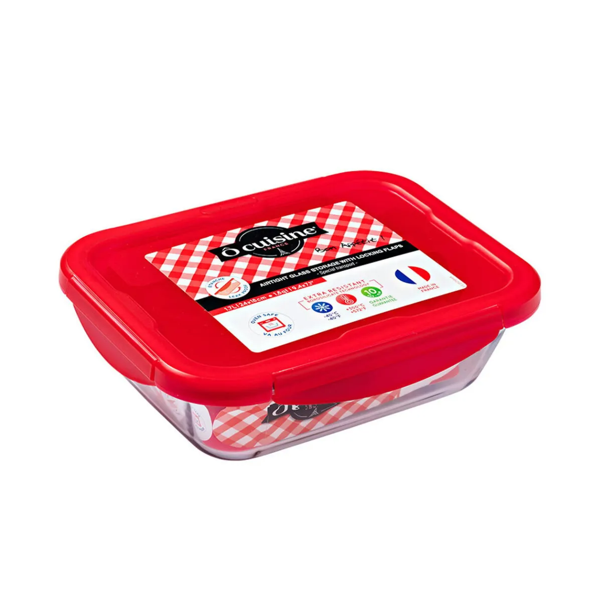 Conservation Alimentaire<Gifi Plat à four avec couvercle hermétique Ô Cuisine 24x18 cm